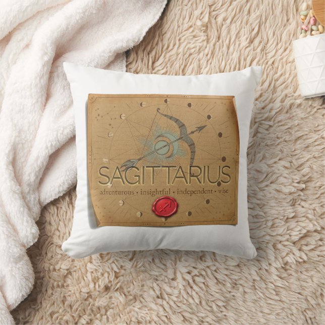 Zodiac - Sagittarius - Throw Pillow Kissen (Decke)