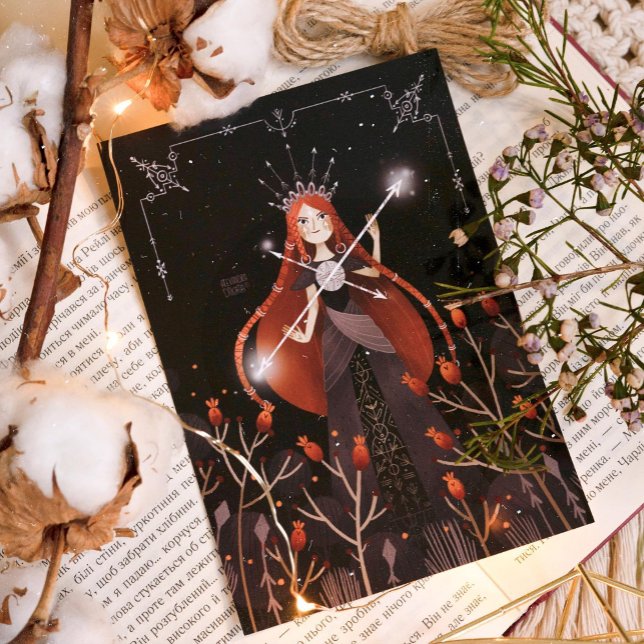 Zodiac Sagittarius von Alexandra Dikaia Poster (The inner Sagittarius knows that there is no one goal for the whole of life. )