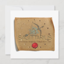 ZODIAC - Schütze - Personalisierte Notizkarte