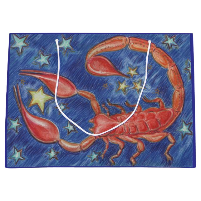 Zodiac Scorpio Geschenktasche groß Große Geschenktüte (Vorderseite)