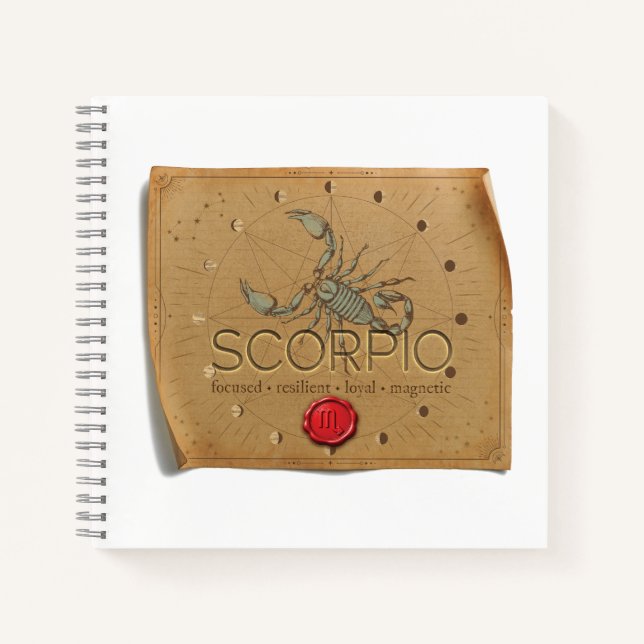 Zodiac - Scorpio - Journal Notizbuch (Vorderseite)