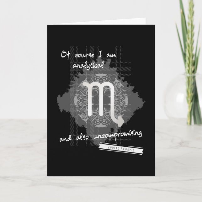 Zodiac Scorpio Karte (Vorderseite)