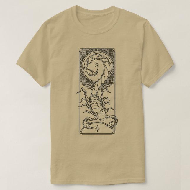 Zodiac Scorpio Line Pos T-Shirt (Design vorne)