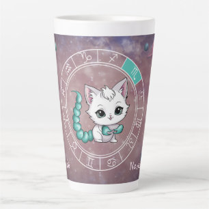 Zodiac Scorpio Niedlich Cat Wheel Planet Astrologi Milchtasse