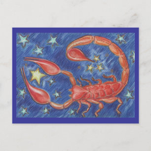 Zodiac Scorpio Postkarte