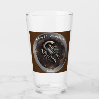 Zodiac Scorpius Scorpio personalisieren Glas
