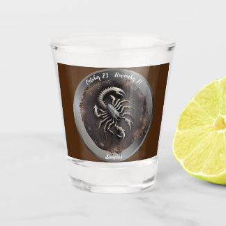 Zodiac Scorpius Scorpio personalisieren Schnapsglas