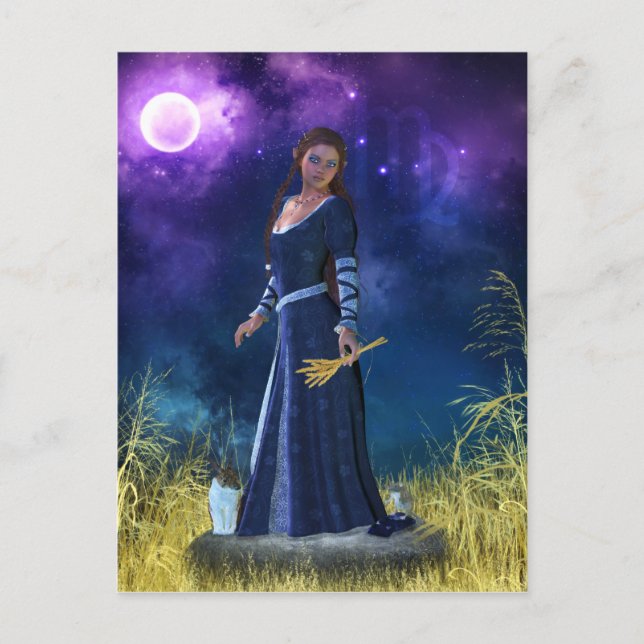 Zodiac Series: Virgo Postcard Postkarte (Vorderseite)