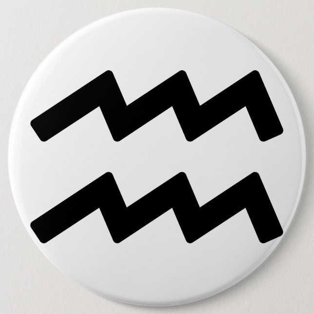 Zodiac sign Aquarius Button (Vorderseite)