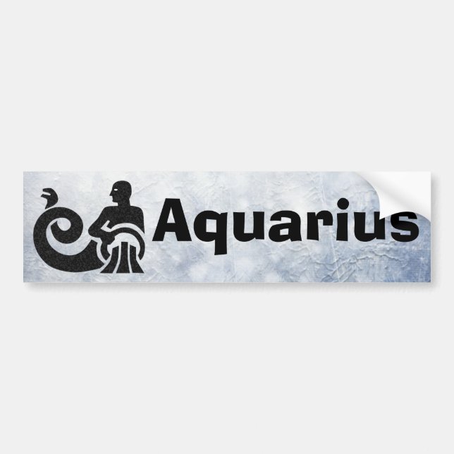 Zodiac Sign Aquarius Horoscope Autoaufkleber (Vorne)