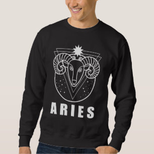 Zodiac Sign Aries Astrologie Horoskop Sweatshirt