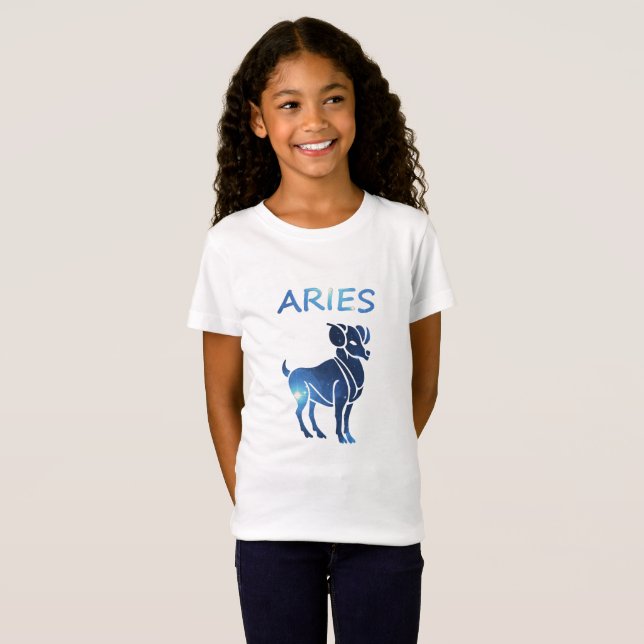 Zodiac sign Aries Ringer T - Shirt (Vorne ganz)