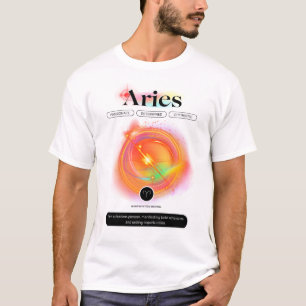 Zodiac Sign ARIES Zitat Elementfeuer T-Shirt