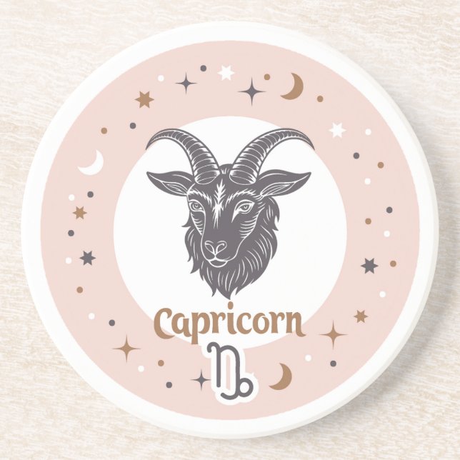 Zodiac Sign Capricorn Getränkeuntersetzer (Vorne)