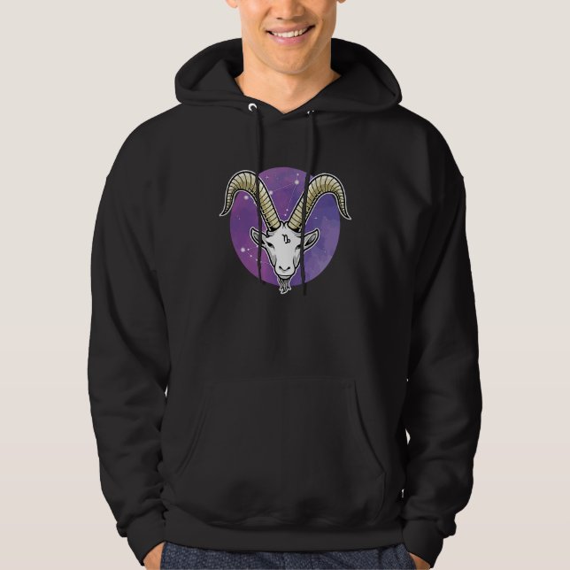 Zodiac Sign Capricorn Hoodie (Vorderseite)