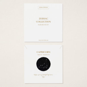 Zodiac Sign Capricorn Juwelier Display Card