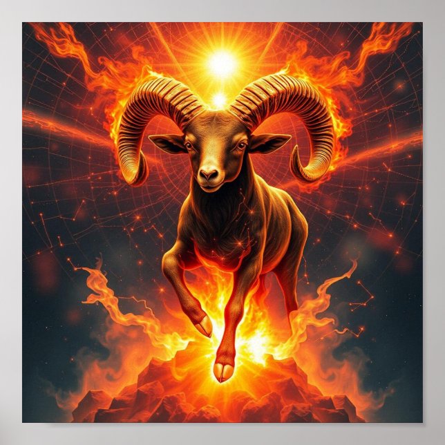 Zodiac Sign Capricorn Poster (Vorne)