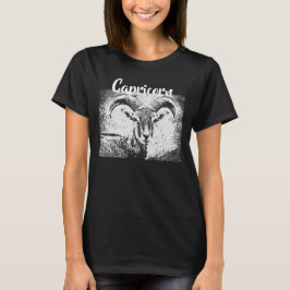 Zodiac Sign Capricorn Ziege Symbol T-Shirt
