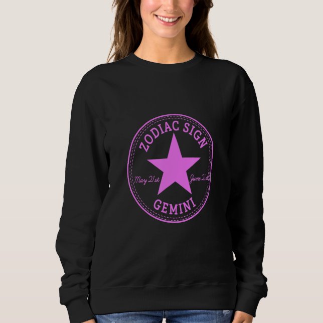 ZODIAC SIGN GEMINI born in May & June Astrology Ho Sweatshirt (Vorderseite)