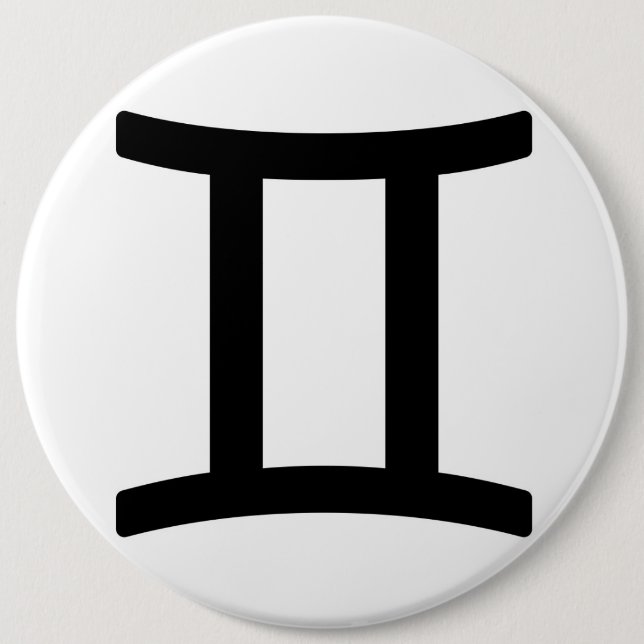 Zodiac sign Gemini Button (Vorderseite)