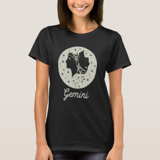 Zodiac Sign Gemini Geburtstagsgrafik für Männer un T-Shirt