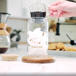 Zodiac Sign Gold Capricorn | Element Erde Dosenglas