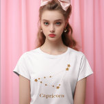 Zodiac Sign Gold Capricorn | Element Erde T-Shirt<br><div class="desc">Zodiac Sign Gold Capricorn | Element Erde</div>
