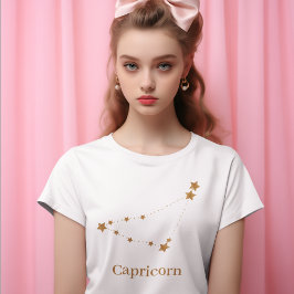 Zodiac Sign Gold Capricorn | Element Erde T-Shirt