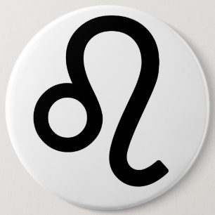 Zodiac sign Leo Button