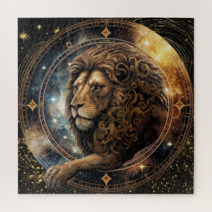 Zodiac Sign Leo Puzzle, 20"x20" 676 Stk. Puzzle