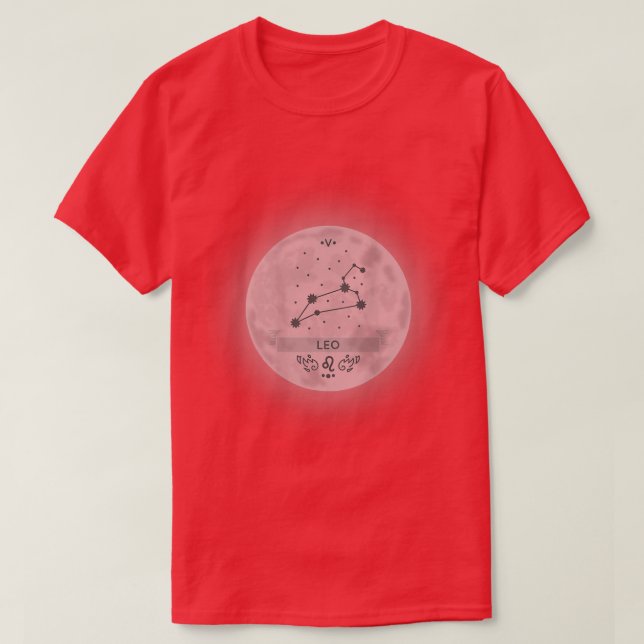 Zodiac Sign Leo T-Shirt (Design vorne)