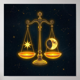 Zodiac Sign Libra Poster
