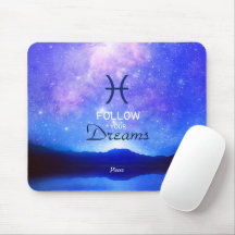 Zodiac Sign Pisces Dreamy Star Sky Quote