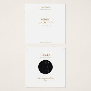 Zodiac Sign Pisces Juwelier Display Card