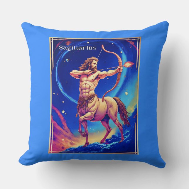 Zodiac Sign Sagittarius as the Celestial Archer Kissen (Vorderseite)