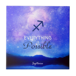 Zodiac Sign Sagittarius Dreamy Sky Quote Fliese