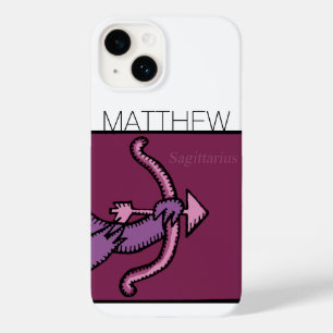 Zodiac Sign Sagittarius personalisiert Geburtstag Case-Mate iPhone 14 Hülle