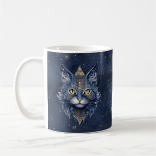 Zodiac Sign Scorpio & Celestial Cat Tasse