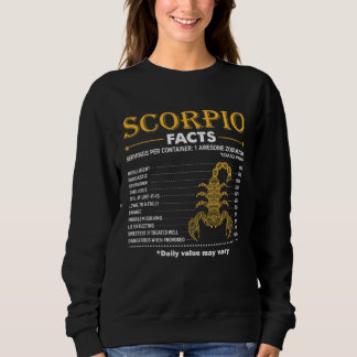 Zodiac Sign Scorpio Facts October November Sweatshirt