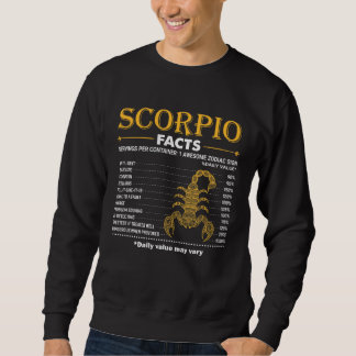 Zodiac Sign Scorpio Facts October November Sweatshirt