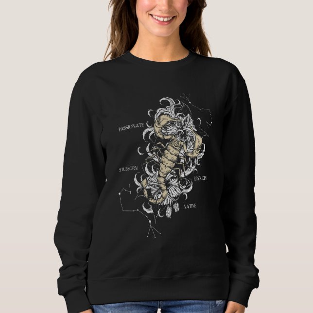 Zodiac Sign Scorpio Sweatshirt (Vorderseite)
