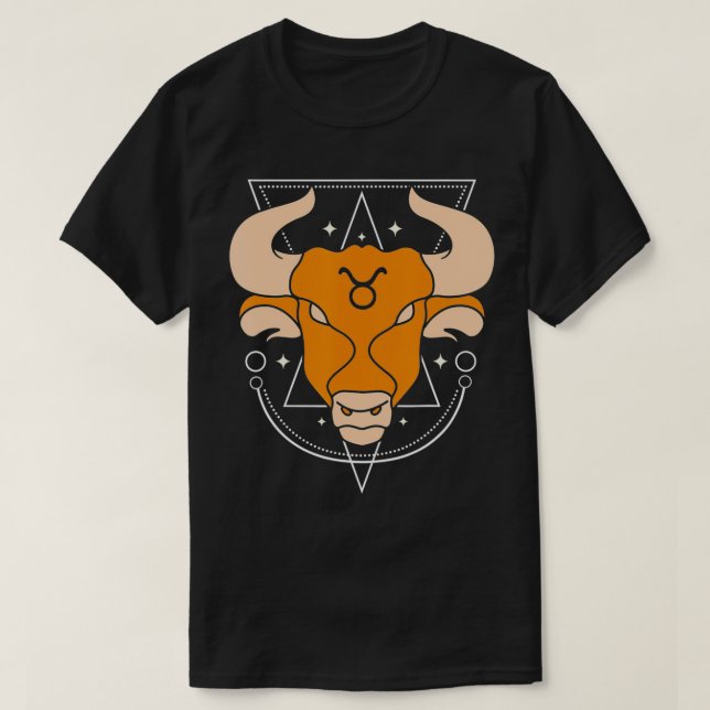 Zodiac Sign Taurus Constellation T-Shirt (Design vorne)
