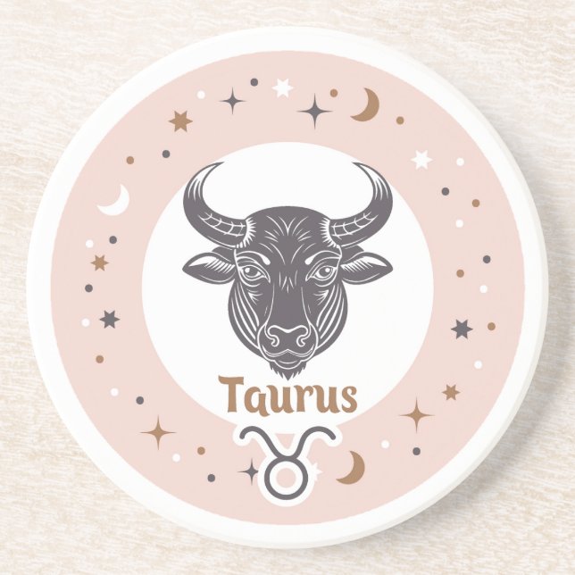 Zodiac Sign Taurus Getränkeuntersetzer (Vorne)