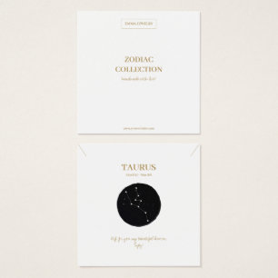 Zodiac Sign Taurus Juwelier Display Card