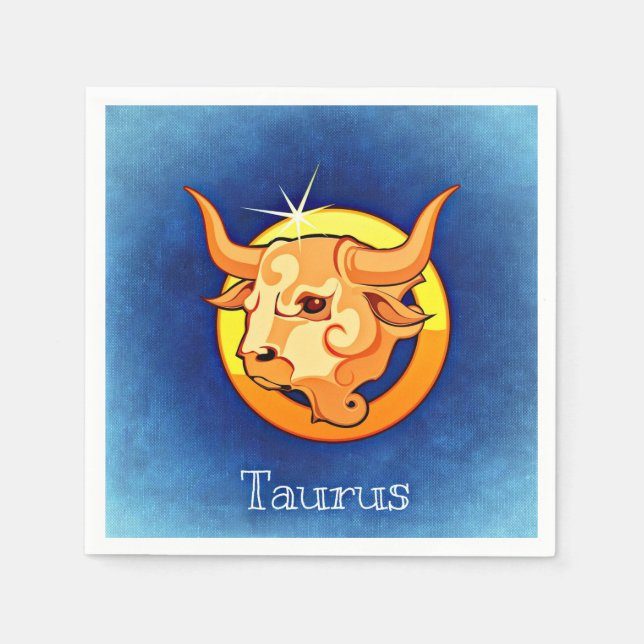Zodiac_Sign_Taurus Serviette (Vorderseite)