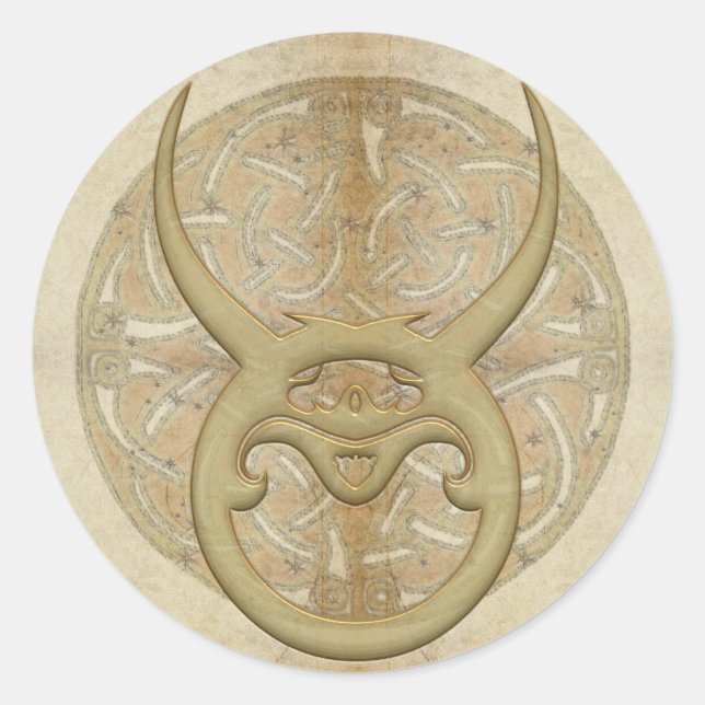 Zodiac Sign Taurus Stickers (Vorderseite)