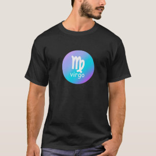Zodiac Sign Virgo Blue Lila Birthday Astrologie S T-Shirt