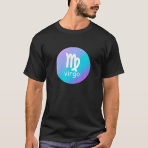 Zodiac Sign Virgo Blue Lila Birthday Astrologie S T-Shirt