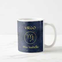 Zodiac Sign Virgo & Celestial Cat Tasse