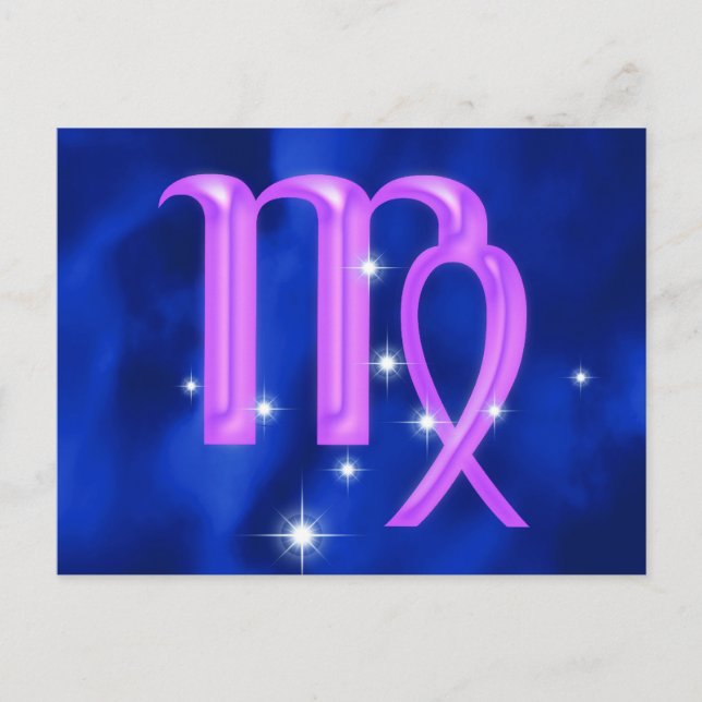 Zodiac sign Virgo Postkarte (Vorderseite)